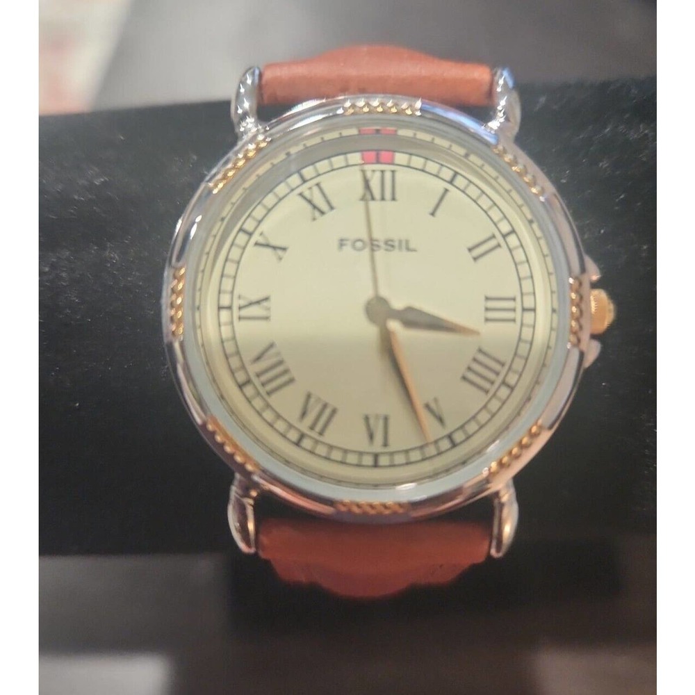 Fossil PR-5001 Womens‎ Wristwatch Silver and Gold Case READ!!!